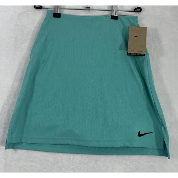 Nike Golf Skort XS Dri-Fit ADV High Waisted Media Pocket Aqua Green NWT - Picture 2 of 5